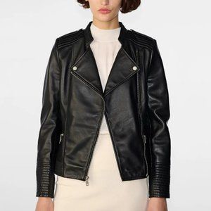 Wilson Leather Asymmetrical Leather Jacket Size XL NWT